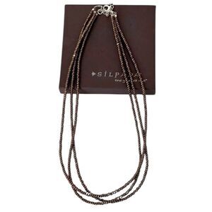 Silpada N1591 Bronze Bead .925 Sterling Silver Necklace Sterling Silver Beads
